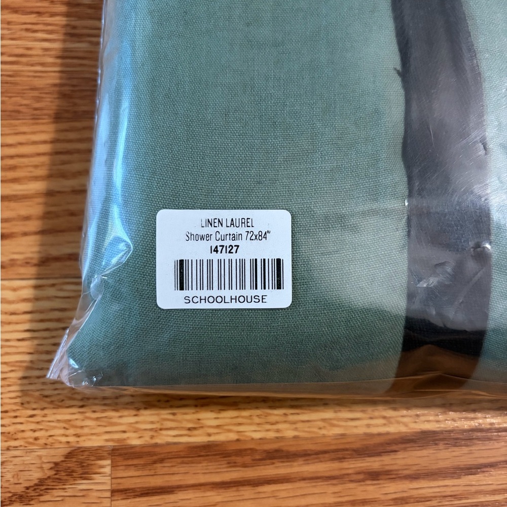NEW Schoolhouse Linen Laurel Shower Curtain 72” x 84” - Picture 3 of 4